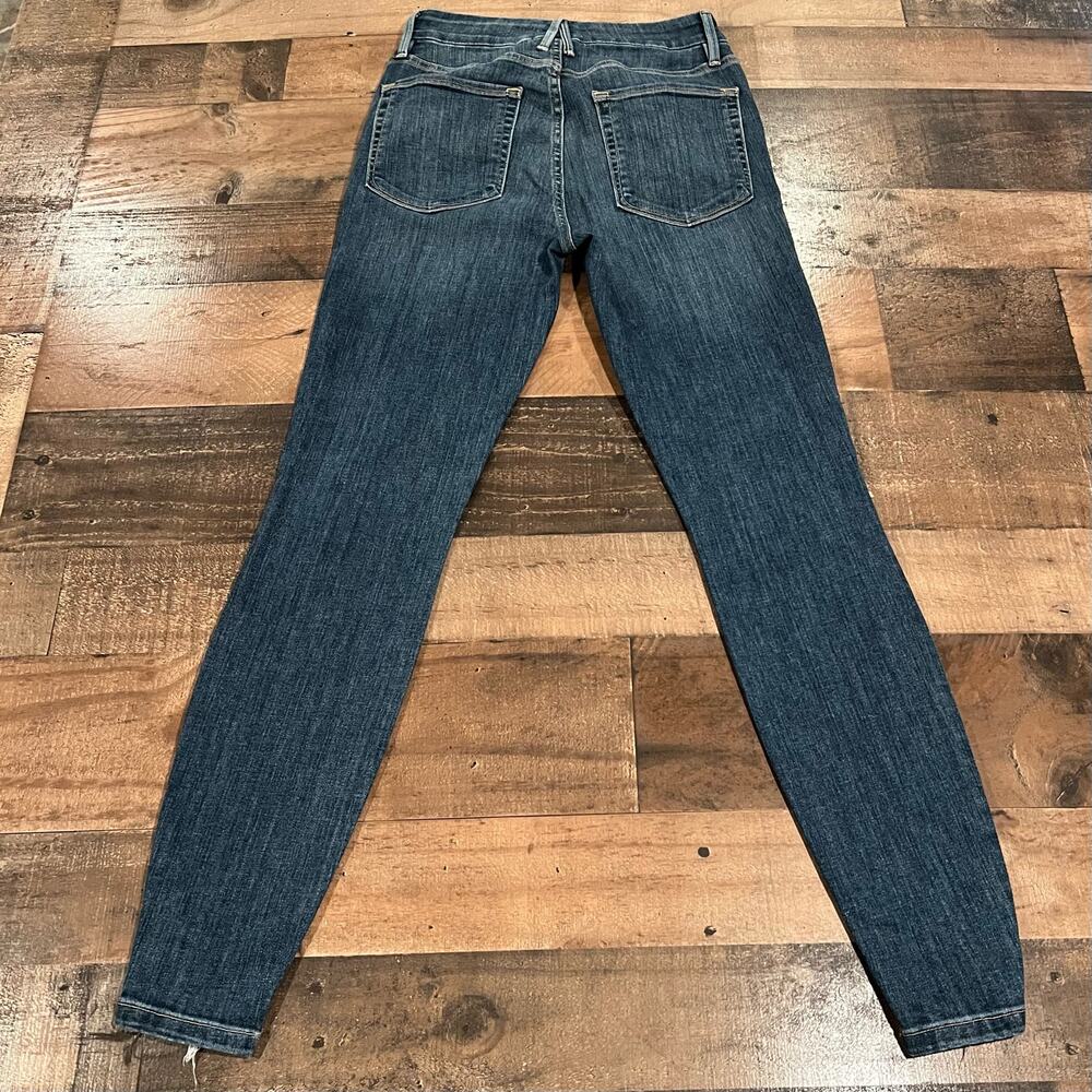 Good American Good Waist Chewed Hem Skinny Jeans Blue 349 - Picture 3 of 8